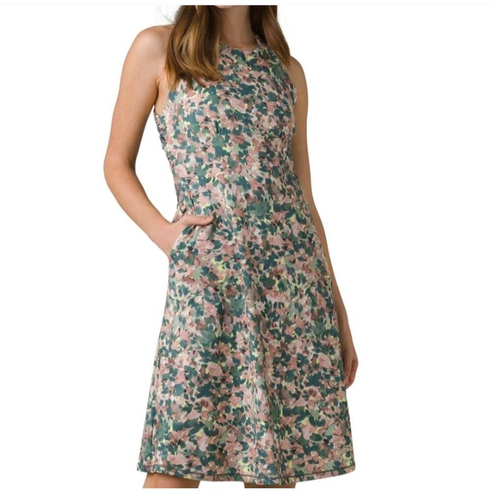 Prana Emerald Lake Dress White Garden Activewear